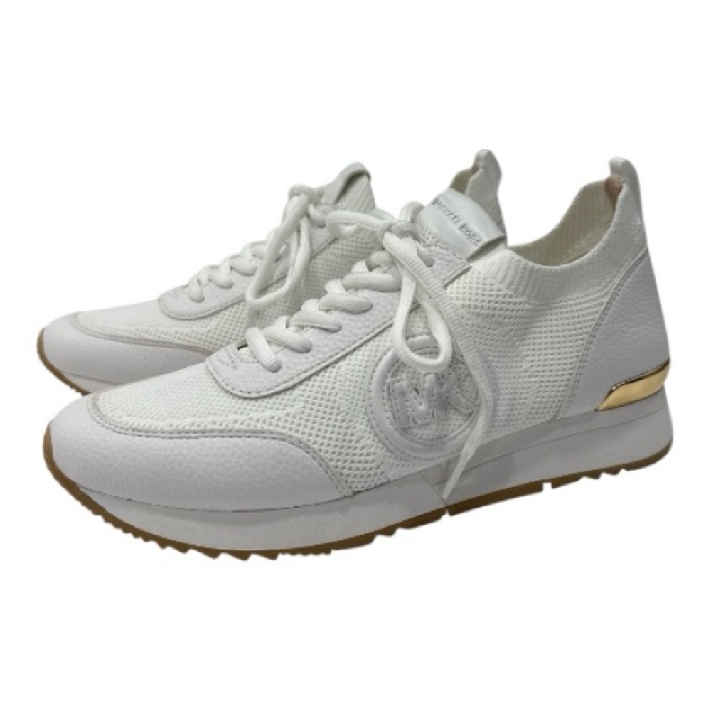 MICHAEL KORS
Jenkins Stretch Knit Trainer In white gold size 8.5 - Picture 4 of 10